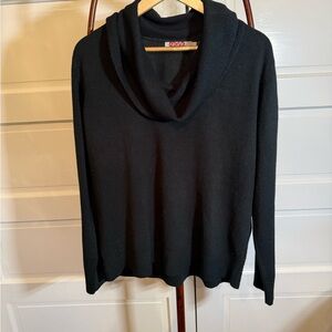 Carol Rose Black Cowl Neck Knit Sweater